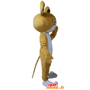 Maskot myš, hnědá a bílý králík - MASFR23121 - maskot králíci