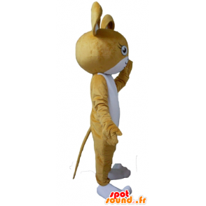 Mouse maskotki, brązowy i biały królik - MASFR23121 - króliki Mascot