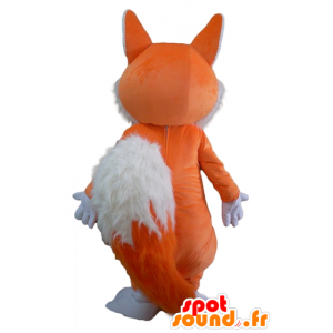 Mascot orange and white fox, soft and hairy - MASFR23123 - Mascots Fox