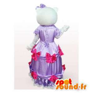 Hello Kitty maskot i lila prinsessaklänning - Spotsound maskot