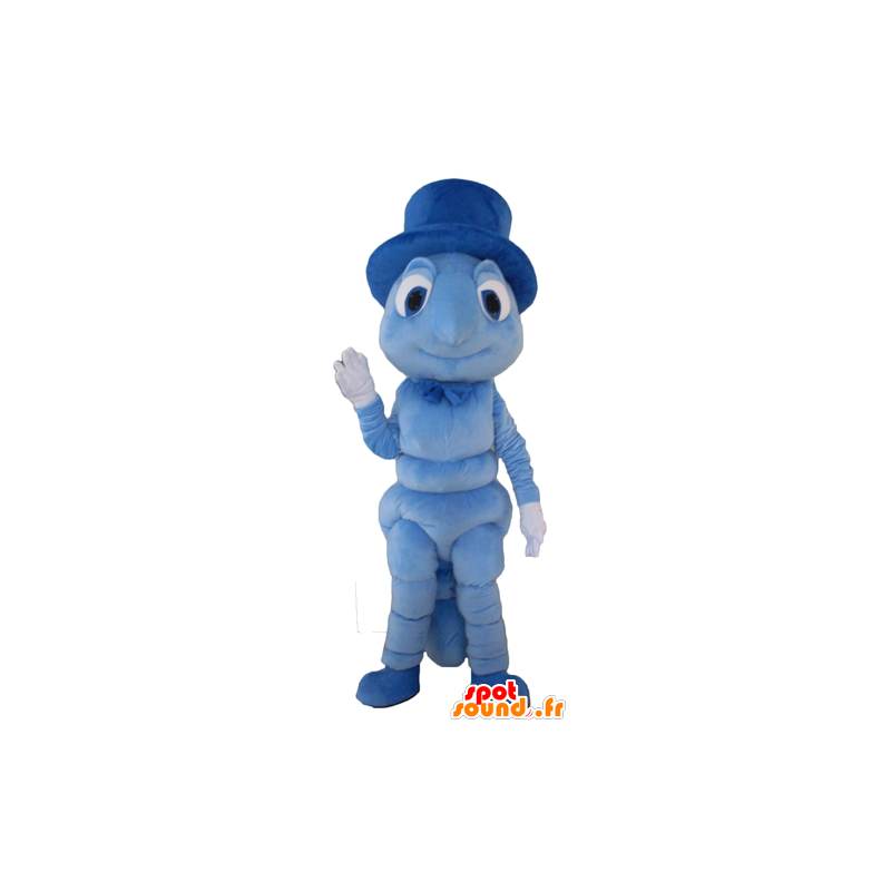 Caterpillar mascot, cricket, insect blue - MASFR23127 - Mascots insect