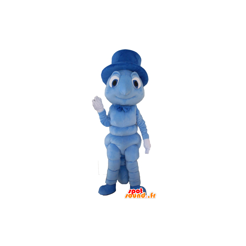 Mascotte de chenille, de criquet, d'insecte bleu - MASFR23127 - Mascottes Insecte