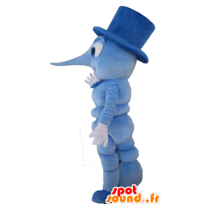 Mascotte de chenille, de criquet, d'insecte bleu - MASFR23127 - Mascottes Insecte