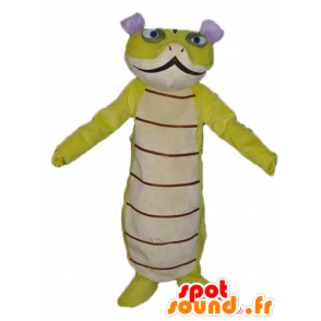 Groene en witte slang mascotte, mooi en origineel - MASFR23142 - mascottes reptielen