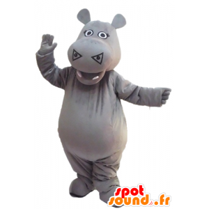 Maskot šedá hroch, roztomilé a úžasné - MASFR23143 - Hippo Maskoti