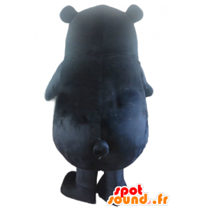 Mascot gran oso negro con las mejillas rojas - MASFR23154 - Oso mascota