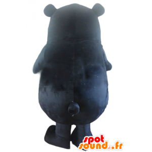 Stor svart björnmaskot med röda kinder - Spotsound maskot