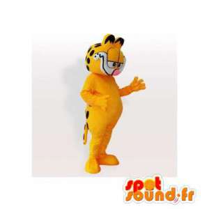 Garfield maskot, berømt orange og sort kat - Spotsound maskot