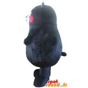 Mascotte de gros ours noir avec les joues rouges - MASFR23154 - Mascotte d'ours