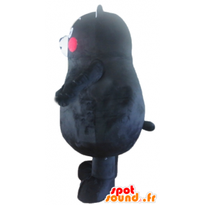 Mascotte de gros ours noir avec les joues rouges - MASFR23154 - Mascotte d'ours