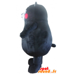 Maskotka duży czarny niedźwiedź z czerwonymi policzkami - MASFR23154 - Maskotka miś