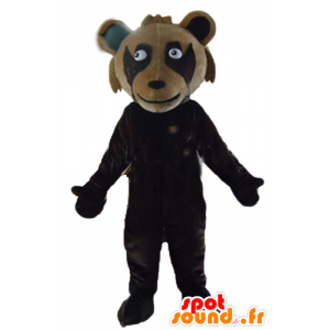 Brown teddy Maskottchen, bicolor, Riesen - MASFR23158 - Bär Maskottchen