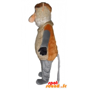 Πίθηκος μασκότ gnome καφέ, ροζ και γκρι - Μασκότ μαϊμού - MASFR23161 - SpotSound.fr