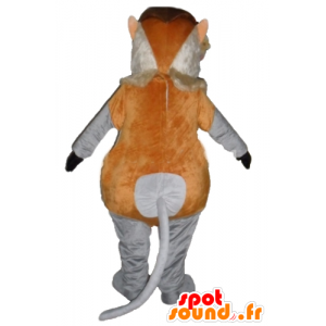 Małpa maskotka gnome brązowy, różowy i szary - MASFR23161 - Monkey Maskotki