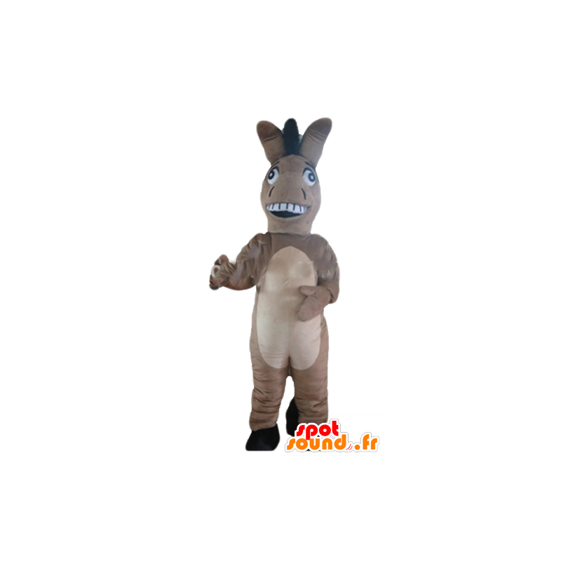 Mascot ezel, bruin en beige veulen, leuke en originele - MASFR23162 - vee