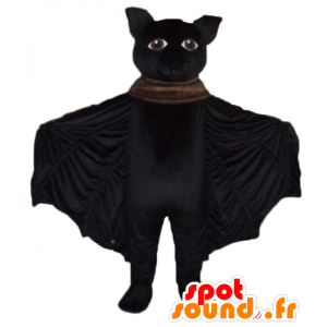 Mascot grande bat preto, muito bem sucedida - MASFR23172 - rato Mascot