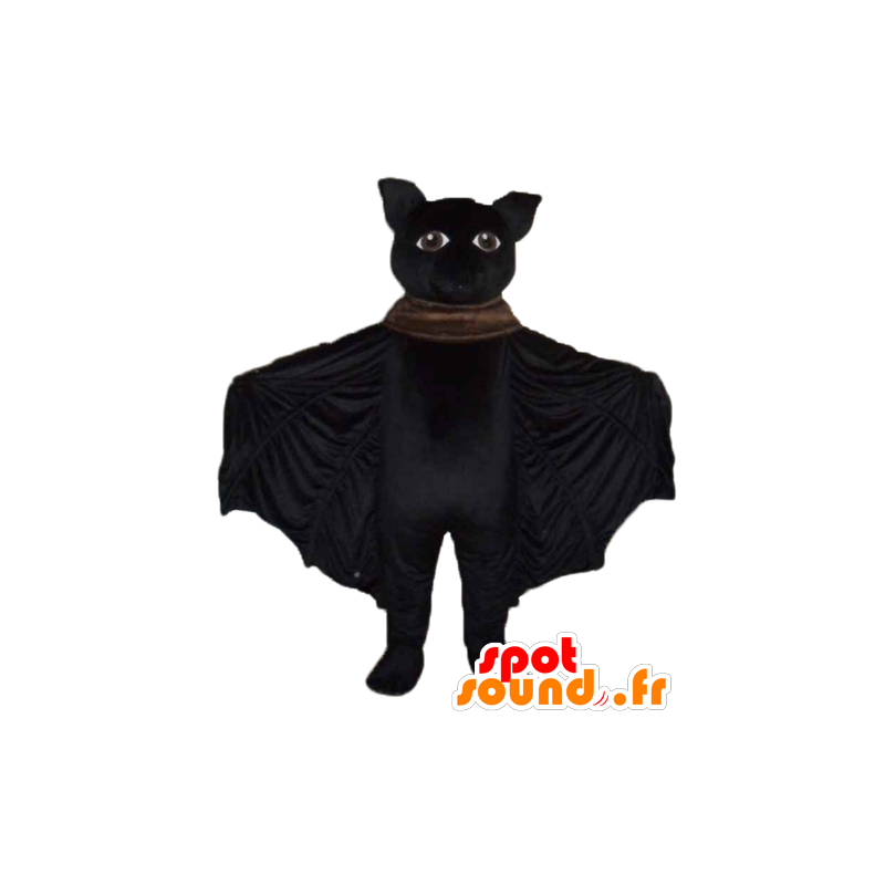 Mascotte de grande chauve-souris noire, très réussie - MASFR23172 - Mascotte de souris