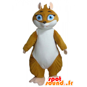 Mascot sviště, morče hnědé a bílé - MASFR23176 - prase Maskoti