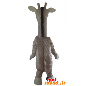 Kæmpe girafemaskot, beige og brun - Spotsound maskot kostume