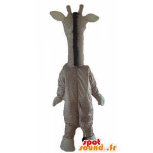 Mascot gigante girafa, bege e castanho - MASFR23181 - mascotes Giraffe
