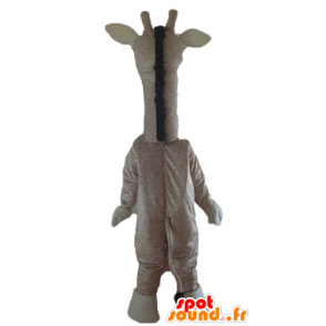 Mascot jättiläinen kirahvi, beigen ja ruskean - MASFR23181 - Mascottes de Girafe
