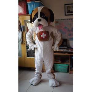 Mascotte de Saint Bernard - Déguisement de chien des montagnes - MASFR002840 - Mascottes de chien