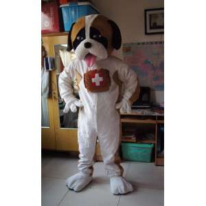 Mascotte Saint Bernard - Dog Costume hory - MASFR002840 - psí Maskoti