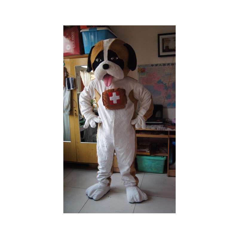 Mascotte de Saint Bernard - Déguisement de chien des montagnes - MASFR002840 - Mascottes de chien