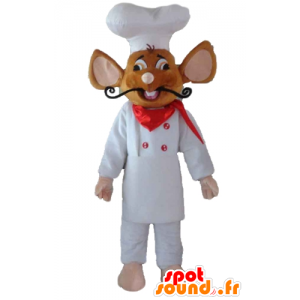 Mascot Ratatouille, berühmter ratten gekleidet als Chef - MASFR23185 - Maskottchen berühmte Persönlichkeiten