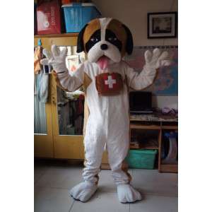 Mascotte Saint Bernard - Dog Costume hory - MASFR002840 - psí Maskoti