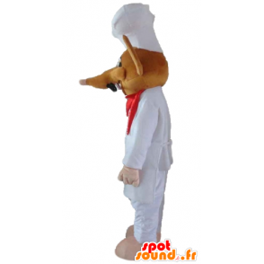 Mascot Ratatouille, rato famoso vestido como um cozinheiro chefe - MASFR23185 - Celebridades Mascotes