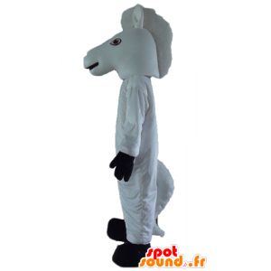 Jednorožec maskot, bílý a černý kůň - MASFR23188 - kůň maskoti