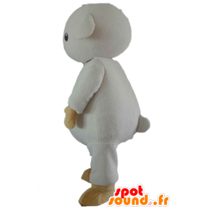 Mascot schaap, witte lam en bruine - MASFR23189 - schapen Mascottes