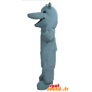 Mascote gigante rato branco, roedor muito sorridente - MASFR23191 - rato Mascot