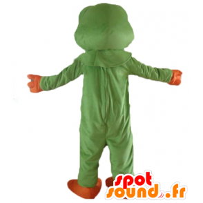 Mascot frosch grün und orange, sehr realistisch - MASFR23194 - Tiere des Waldes