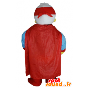 Donald Duck mascot, the famous duck, dressed in superhero - MASFR23199 - Donald Duck mascots