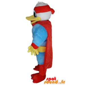 Μασκότ Donald Duck, διάσημη πάπια ντυμένος ως superhero - MASFR23199 - Donald Duck μασκότ