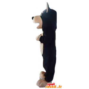 Giant dog mascot, black and beige - MASFR23201 - Dog mascots