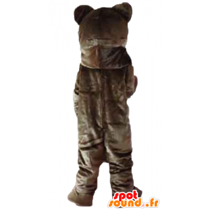 Maskotka brązowy i różowy miś gigant miękki - MASFR23203 - Maskotka miś