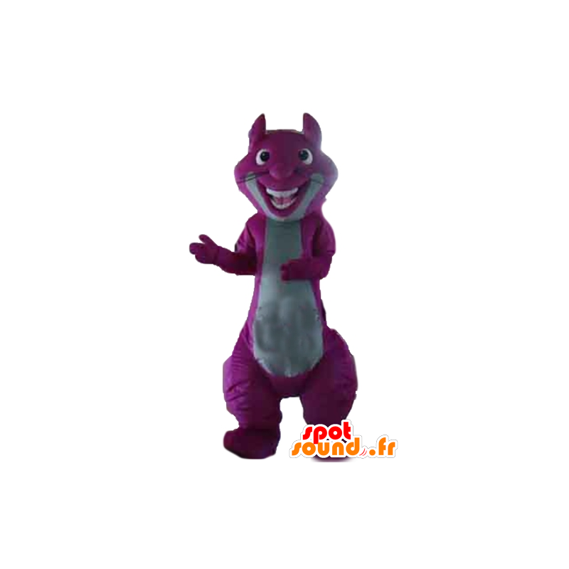 Mascot esquilo roxo e cinza, gigante, colorido - MASFR23204 - mascotes Squirrel