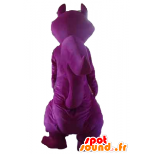 Mascotte scoiattolo viola e grigio, gigante e colorato - MASFR23204 - Scoiattolo mascotte