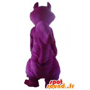 Maskotti violetti ja harmaa orava, jättiläinen, värikäs - MASFR23204 - maskotteja orava
