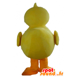 Giant chick mascotte, geel en oranje eend - MASFR23206 - Mascot eenden