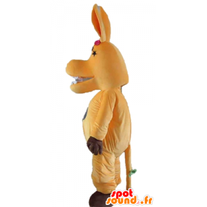 Oranžový kůň maskot, roztomilý a barevný - MASFR23208 - kůň maskoti