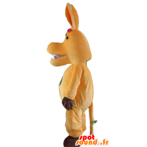 Orange hestemaskot, sød og farverig - Spotsound maskot kostume