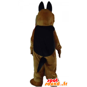 茶色の犬のマスコット、セントバーナードすべての毛深い現実的な-MASFR23209-犬のマスコット