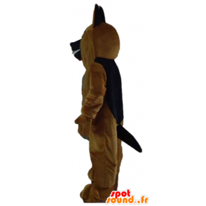 Mascotte de chien marron, de Saint-Bernard tout poilu et réaliste - MASFR23209 - Mascottes de chien