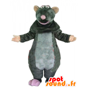 Maskot Ratatouille, slavný šedá krysa karikatury - MASFR23214 - Celebrity Maskoti