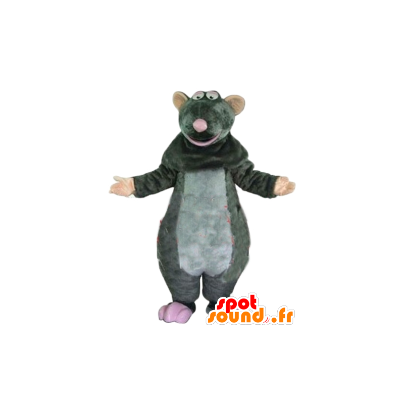 Mascot Ratatouille, beroemde grijs cartoon rat - MASFR23214 - Celebrities Mascottes