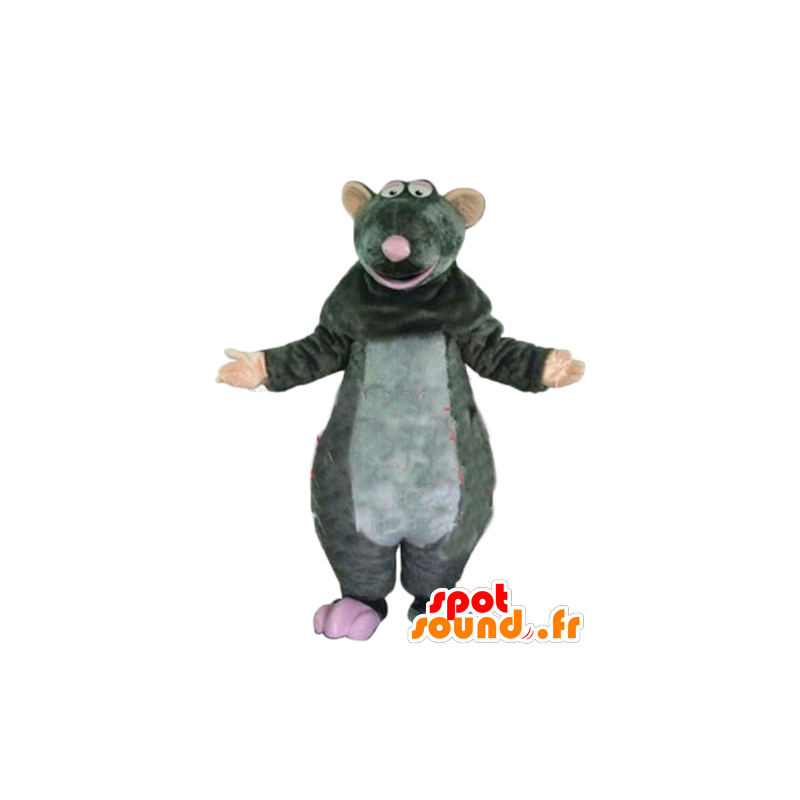 Mascot Ratatouille, famous gray rat cartoon - MASFR23214 - Mascots famous characters